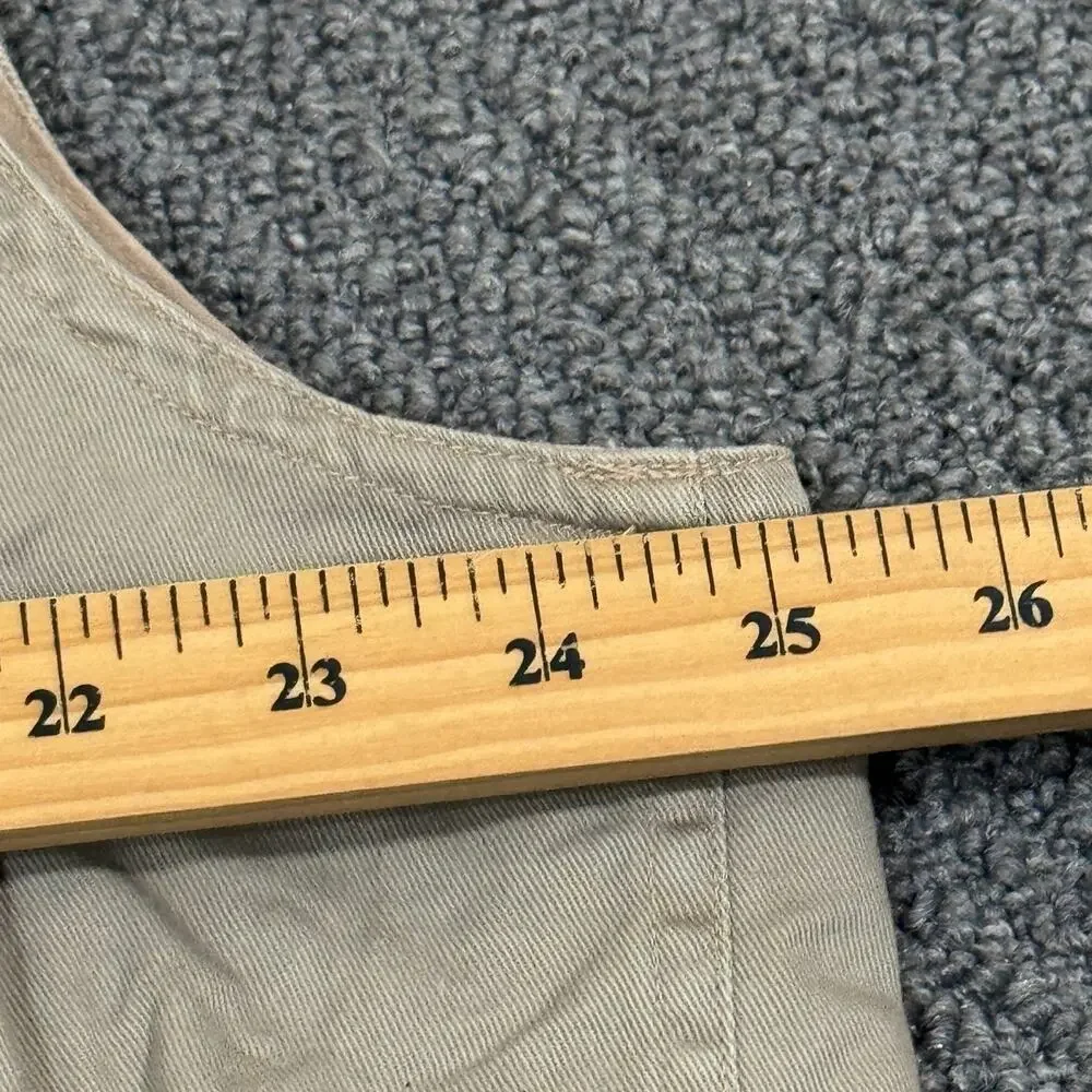 Vintage Hunting Shooting Vest Mens Tan Beige Fox Outdoors Hidden Hoodie